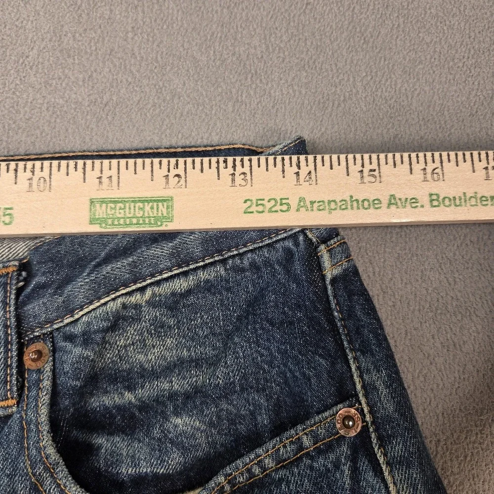Levis 501 Jeans Mens Selvedge Thrashed‎ Destroyed Raw Hem Fits 27x25